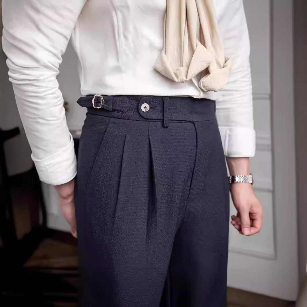 Old Money – Naples – Hose mit mittelhohem Bund