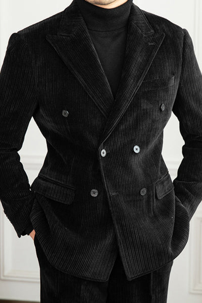 Old Money Winter Cordanzug im Slim Fit