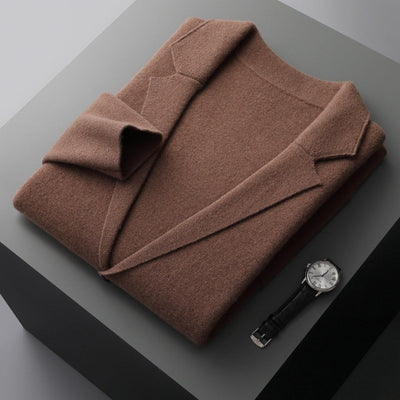 Old Money Strickjacke aus reiner Kaschmirwolle mit V-Ausschnitt