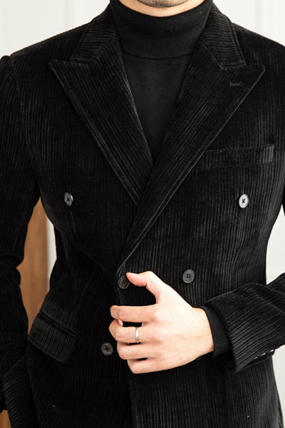 Old Money Winter Cordanzug im Slim Fit