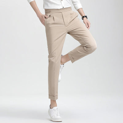 Old Money Neun-Punkt-Hose mit hoher Taille