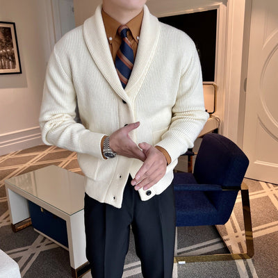 Old Money – Strick-Cardigan mit V-Ausschnitt