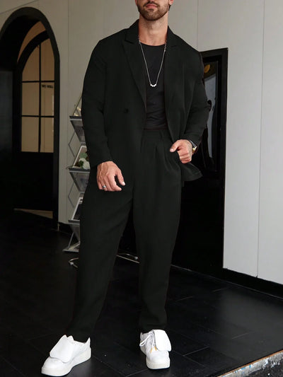 Old Money Casual Einfarbiger Herrenanzug