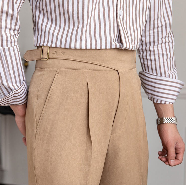Old Money – Bundfaltenhose mit geradem Bein