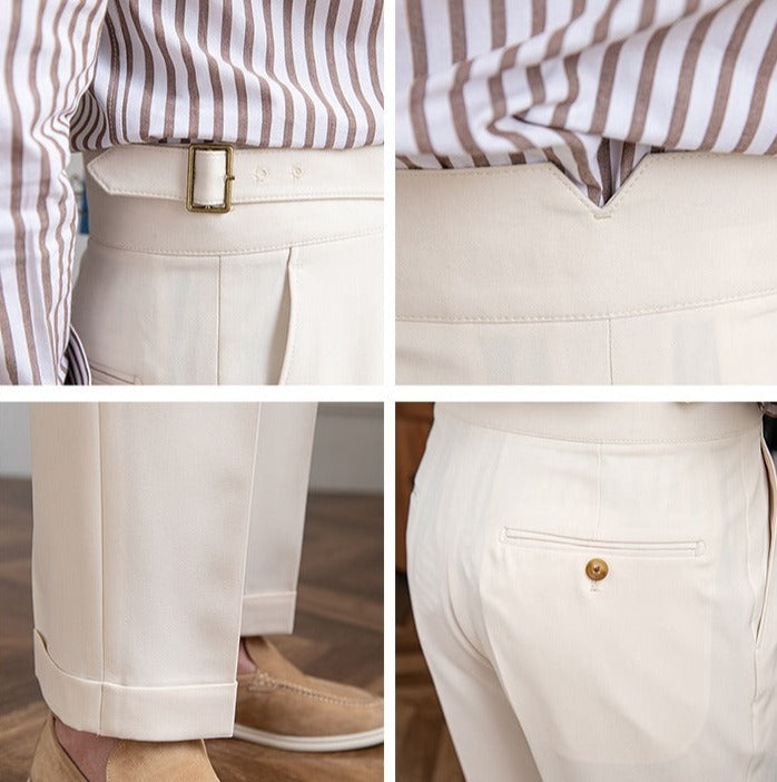 Old Money – Bundfaltenhose mit geradem Bein
