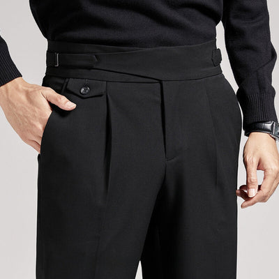 Old Money Neun-Punkt-Hose mit hoher Taille
