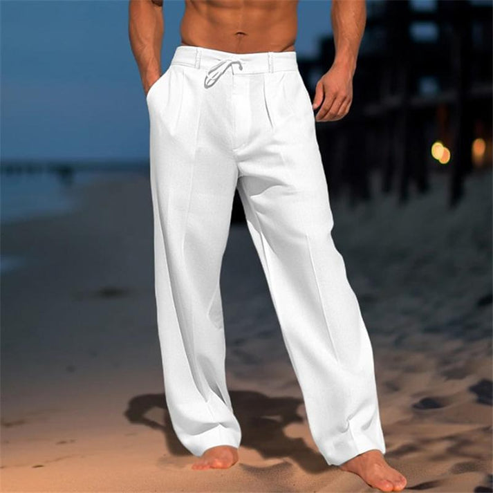 Herrenhose mit geradem Bein und zeitlosem Look für den Alltag