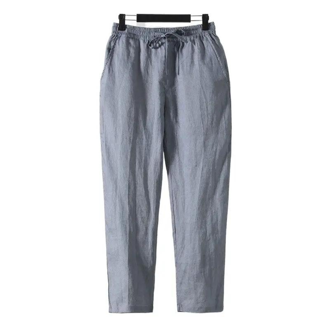 Fez - Leinenpantalon (gerade Passform)