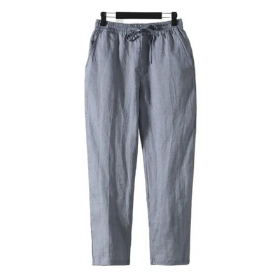 Fez - Leinenpantalon (gerade Passform)