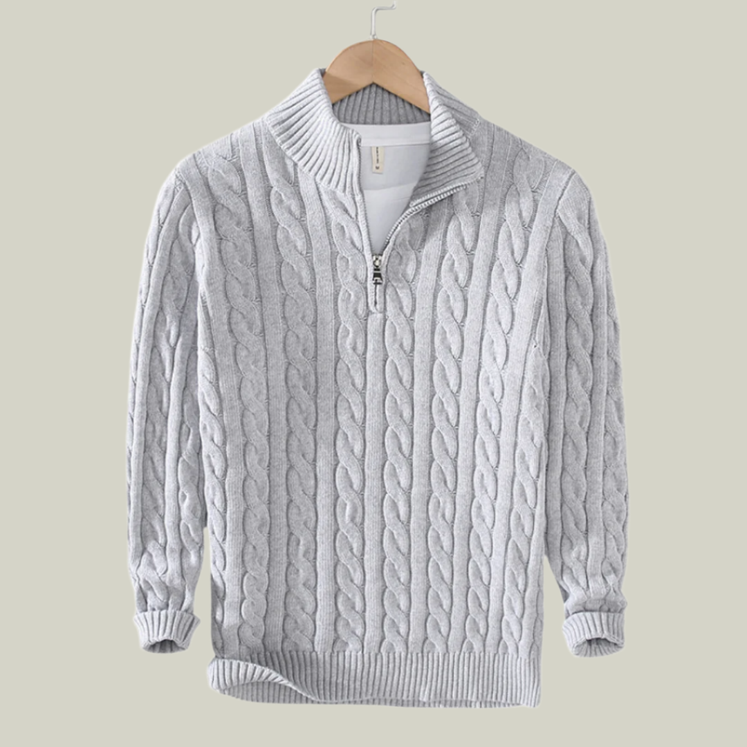 Constance - Pullover mit halbem Reißverschluss