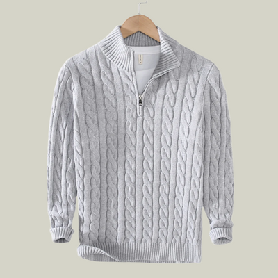 Constance - Pullover mit halbem Reißverschluss