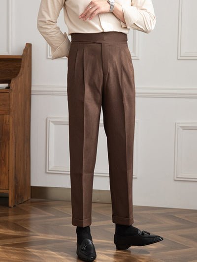 Old Money Old Money Gurkha-Hose mit hoher Taille
