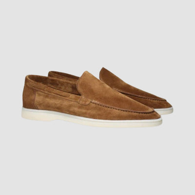 Old Money – Pedal-Loafer aus mattiertem Wildleder