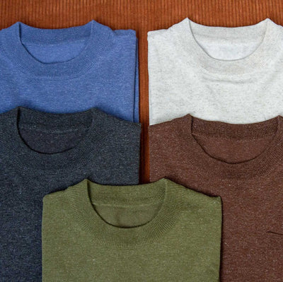 Old Money – Gestricktes T-Shirt aus Leinenmischung