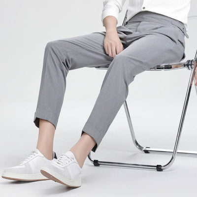 Old Money Neun-Punkt-Hose mit hoher Taille
