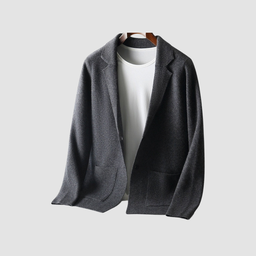 Old Money Strickjacke aus reiner Kaschmirwolle mit V-Ausschnitt