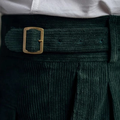Old Money – Drapierte Hose mit weitem Bein
