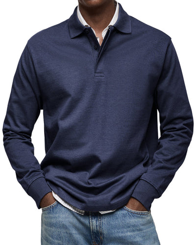 Alexandre™ | Lässiges Langarm-Poloshirt