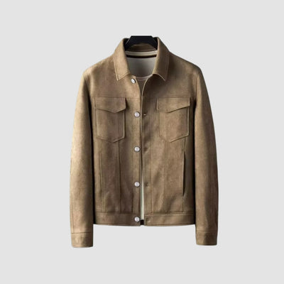 Old Money – Reversjacke aus Stretch-Wildleder