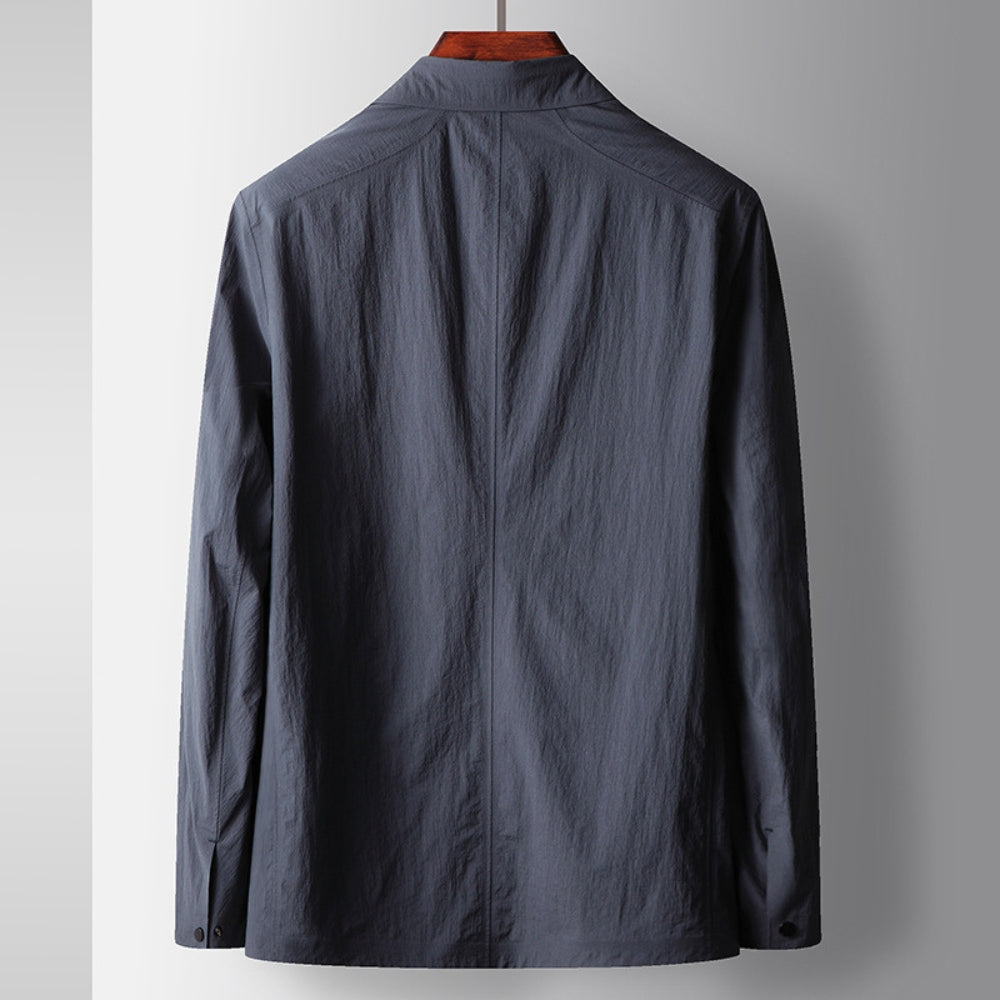 Bügelfreie Freizeitjacke mit Old Money-Revers