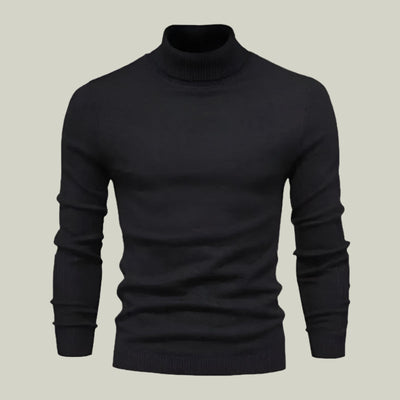 Rollkragenpullover aus Wolle