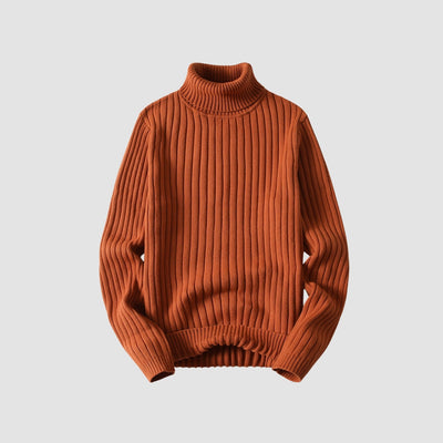 Old Money – Gedrehter Rollkragen-Strickpullover