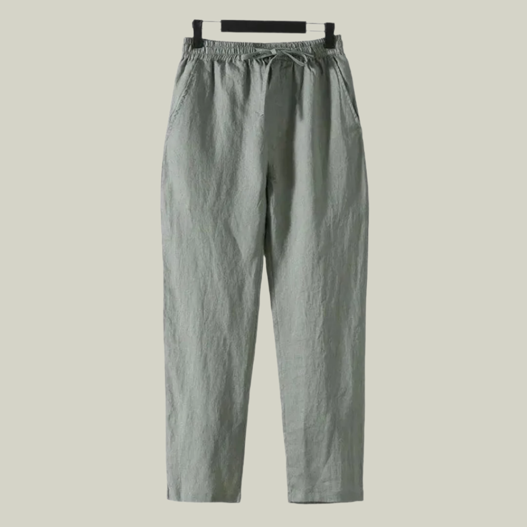 Leinenpantalon (gerade Passform)