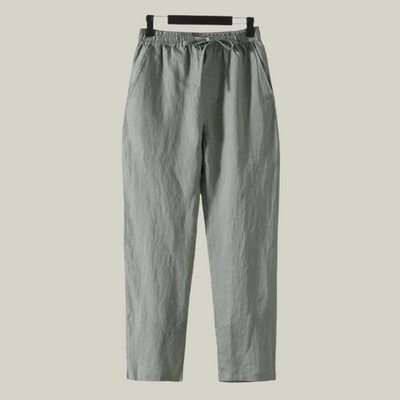 Leinenpantalon (gerade Passform)