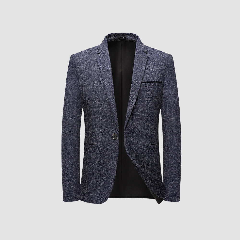 Old Money – Einreihige Anzugjacke im Slim Fit im italienischen Stil