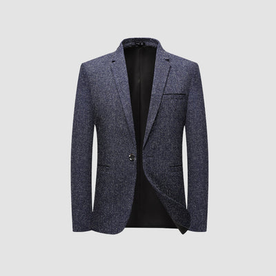 Old Money – Einreihige Anzugjacke im Slim Fit im italienischen Stil