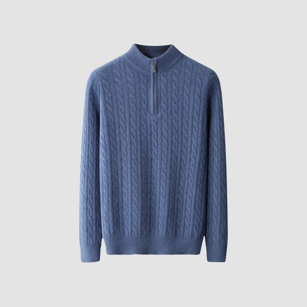 Old Money Rollkragenpullover aus dicker Kaschmirwolle