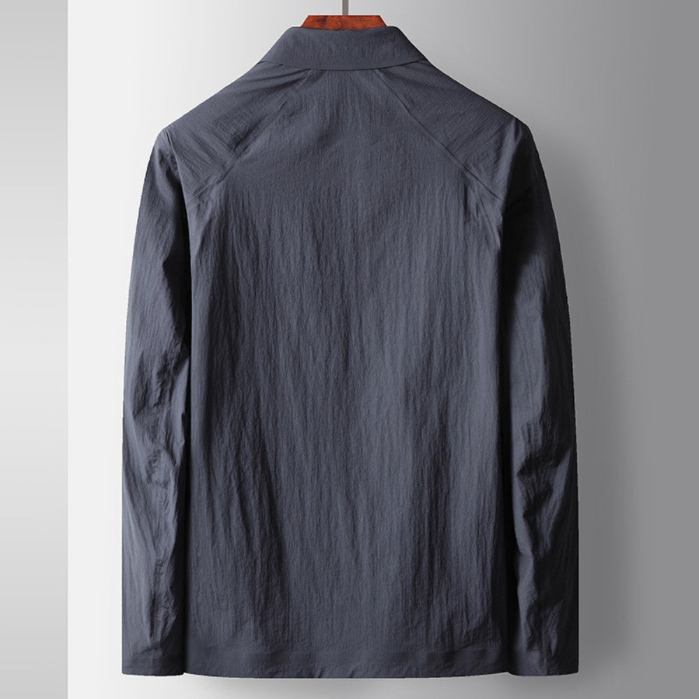 Nahtlose leichte Jacke mit Revers von Old Money