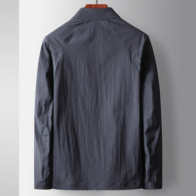 Nahtlose leichte Jacke mit Revers von Old Money