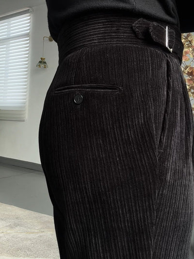 Old Money – Gurkha – Drapierte, gerade Hose