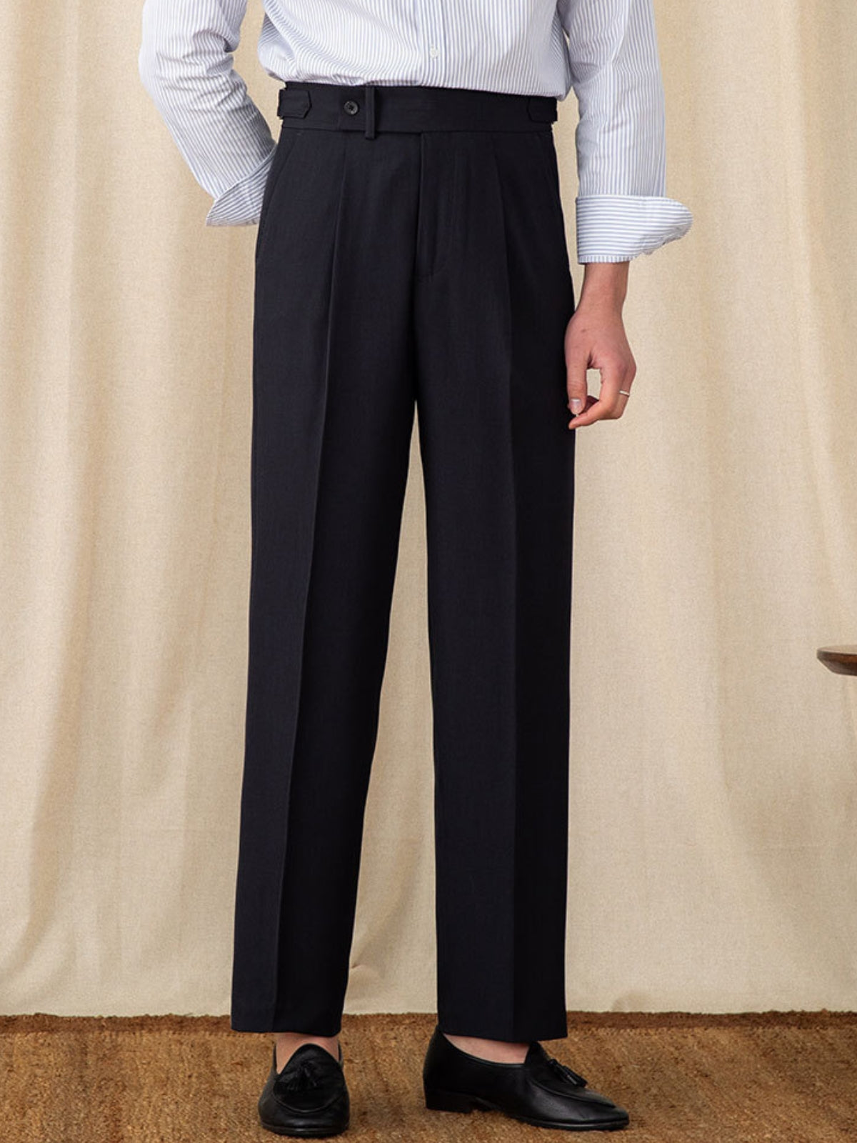 Old Money Italienische lässige gerade Hose