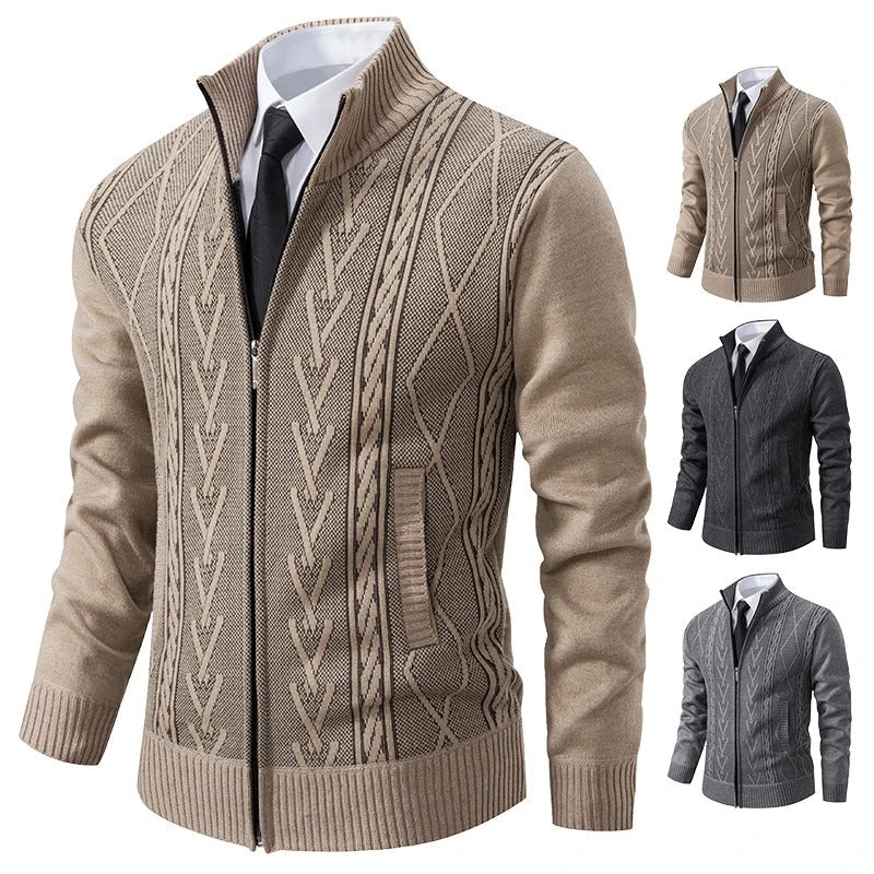 Gepolsterter Strickpullovermantel für Herren im Herbst und Winter: Wärme trifft Stil
