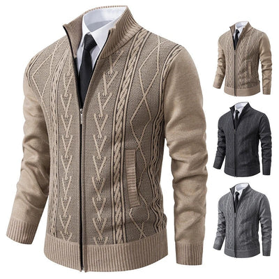 Gepolsterter Strickpullovermantel für Herren im Herbst und Winter: Wärme trifft Stil