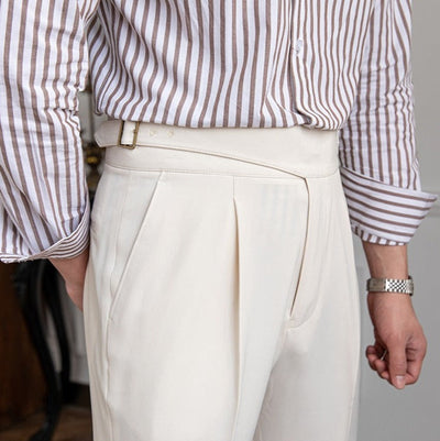 Old Money – Bundfaltenhose mit geradem Bein