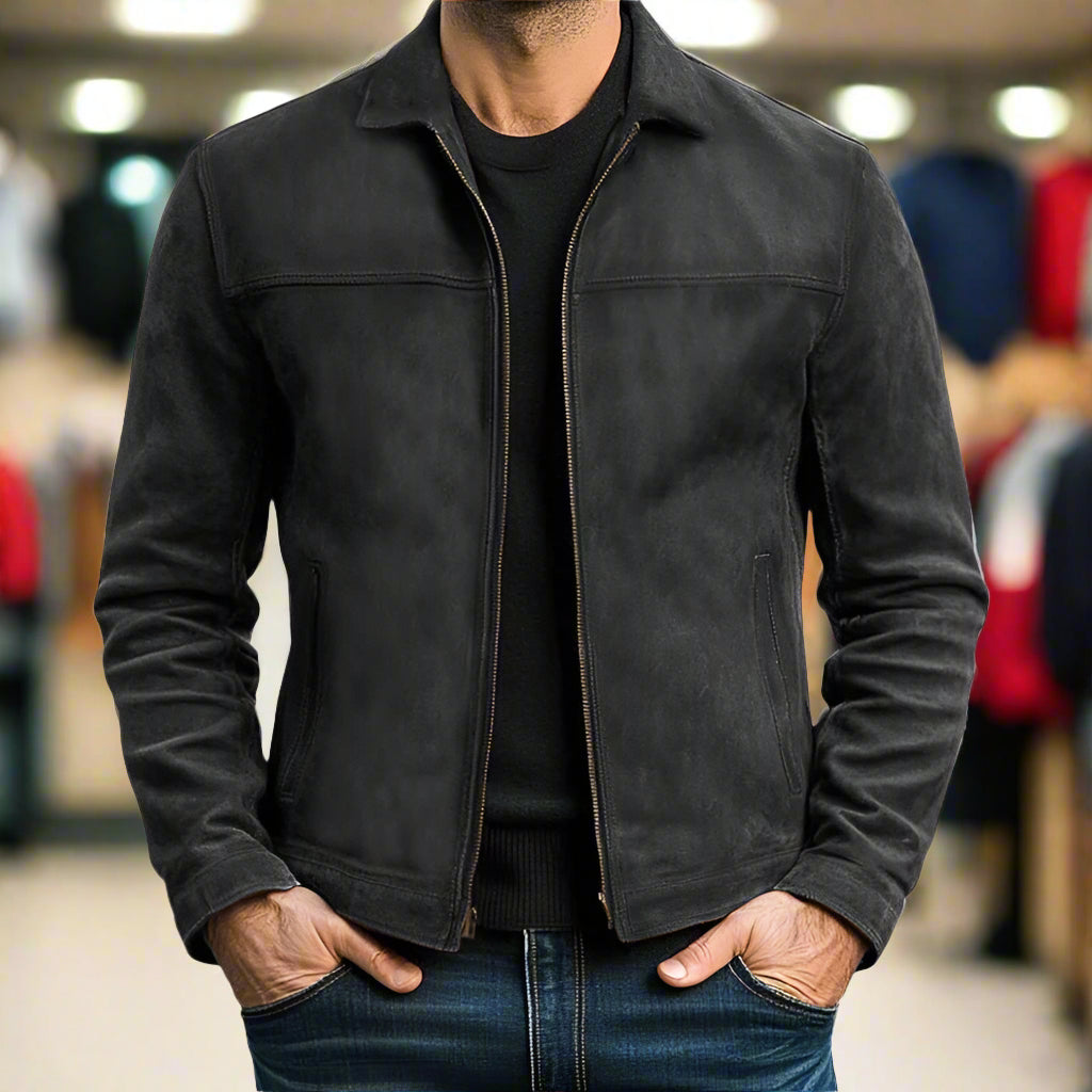 Alte Geldlederjacke