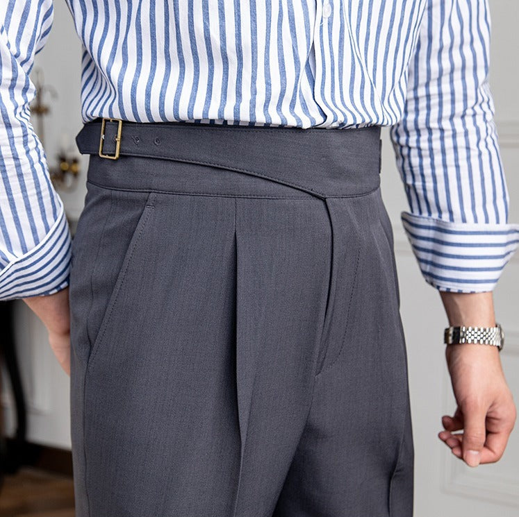 Old Money – Bundfaltenhose mit geradem Bein