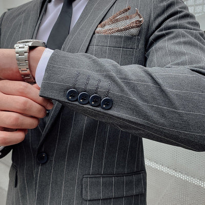 Old Money Klassischer dreiteiliger Business-Anzug