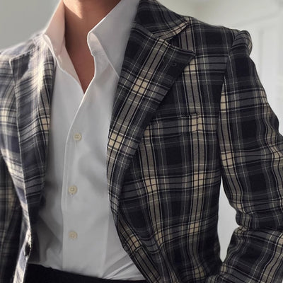 Old Money Italian Athletic V-Ausschnitt Bambushemd