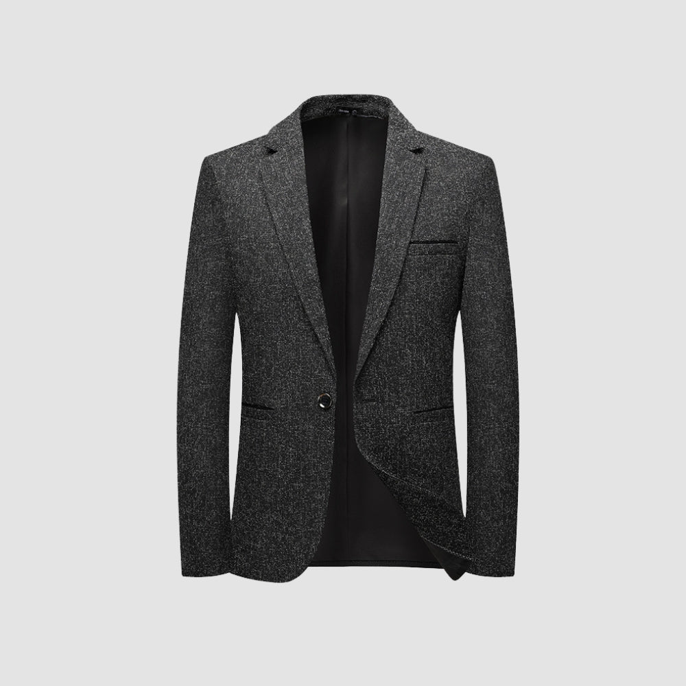 Old Money – Einreihige Anzugjacke im Slim Fit im italienischen Stil
