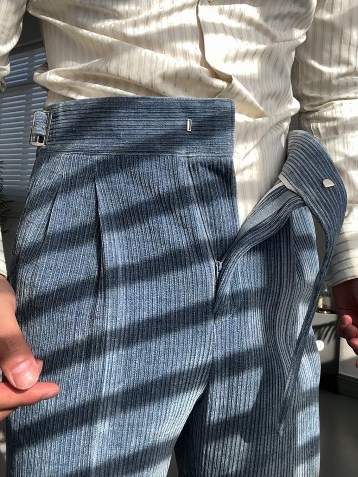 Old Money – Gurkha – Drapierte, gerade Hose