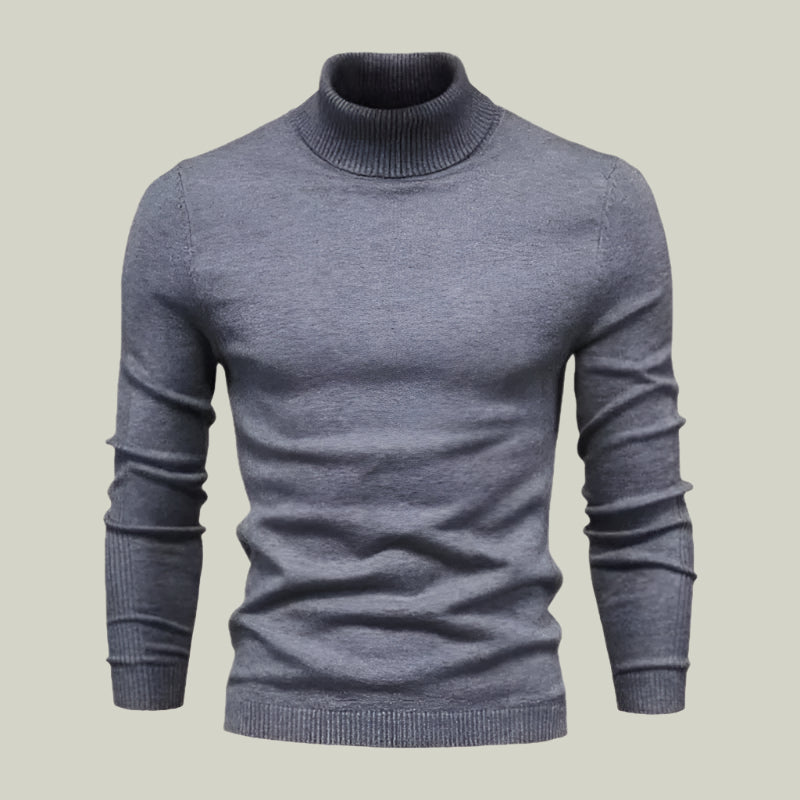 Rollkragenpullover aus Wolle