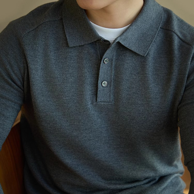 Poloshirt aus 100 % hochwertiger Wolle