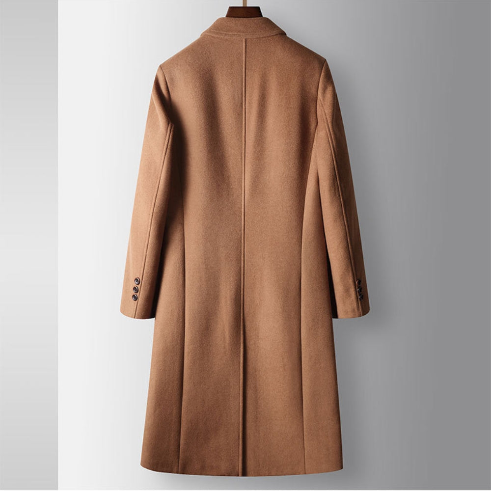 Old Money – Zweireihiger Windbreaker aus Wolle