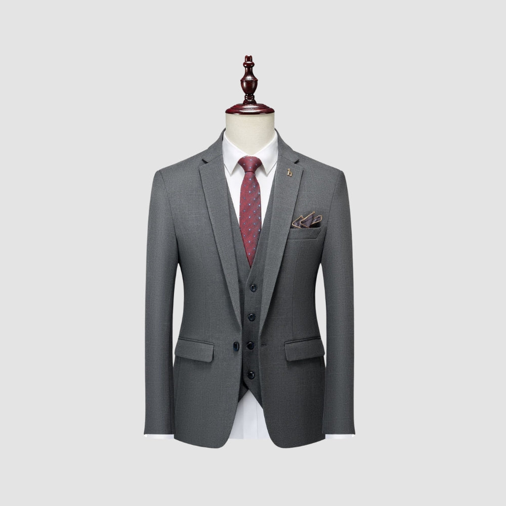 Old Money Eleganter Slim Fit Business-Anzug