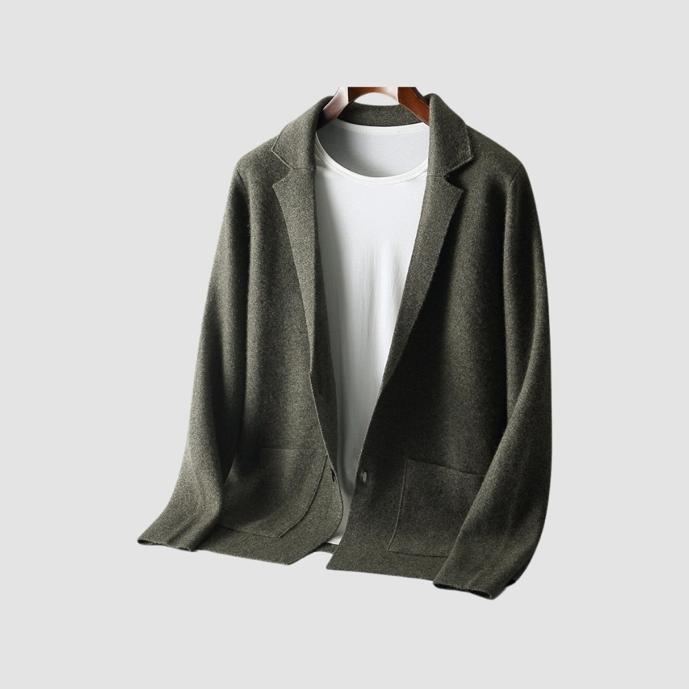 Old Money Strickjacke aus reiner Kaschmirwolle mit V-Ausschnitt