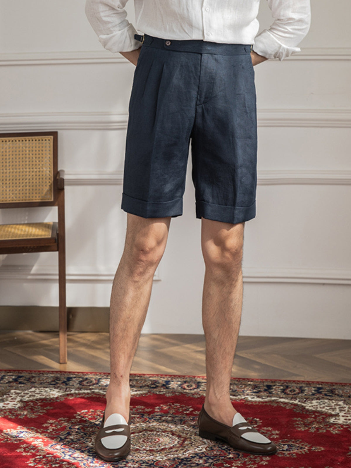 Old Money – Hochwertige Leinenshorts von Old Money
